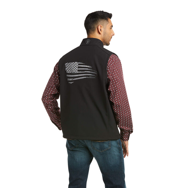 Chalecos Ariat Logo 2.0 Patriot Softshell Negras Hombre - Chile 263-XNARYL